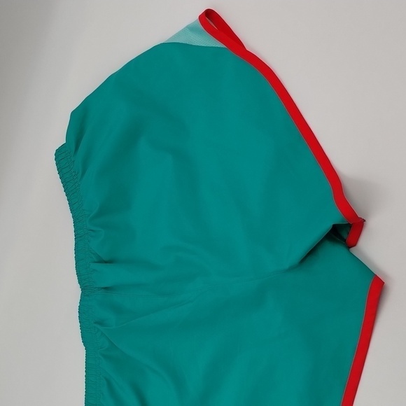 Nike Dri-Fit Running Shorts Size Medium Green/Red - Picture 6 of 9
